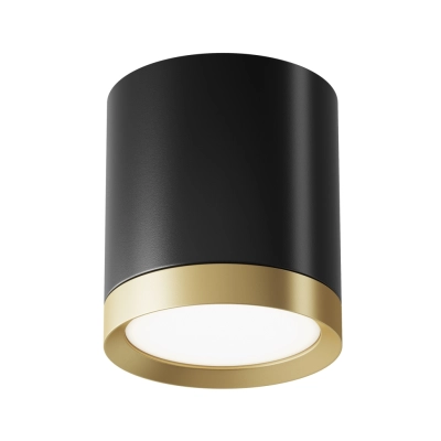 Hoop lampa sufitowa 1xGX53 czarna, złota C086CM-GX53-MRD-BG Maytoni