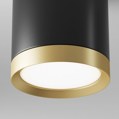 Hoop lampa sufitowa 1xGX53 czarna, złota C086CM-GX53-MRD-BG