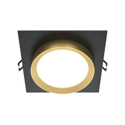 Hoop lampa sufitowa 1xGX53 czarna, złota DL086-GX53-SQ-BG Maytoni
