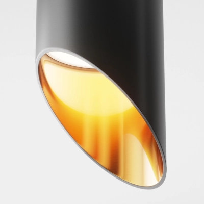Lipari lampa sufitowa 1xGU10 czarna, złota C044CL-01-15GU10-B