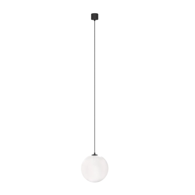 Luna lampa wisząca LED 5W 310lm 3000K czarna, biała P039PL-5W3K-20-B