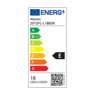 Ray lampa podłogowa LED 18W 2100lm 3000K czarna Z012FL-L18B3K