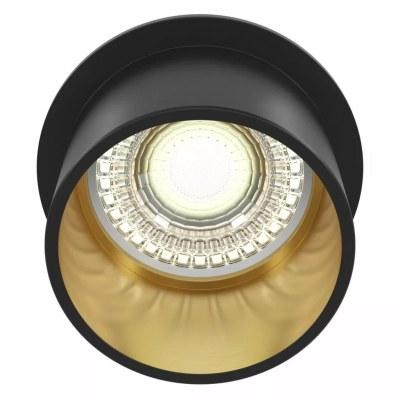 Reif lampa sufitowa 1xGU10 czarna, złota DL050-01GB