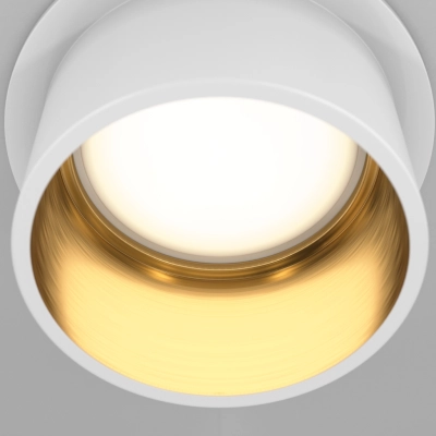 Reif lampa sufitowa 1xGU10 biała, złota DL050-01WG