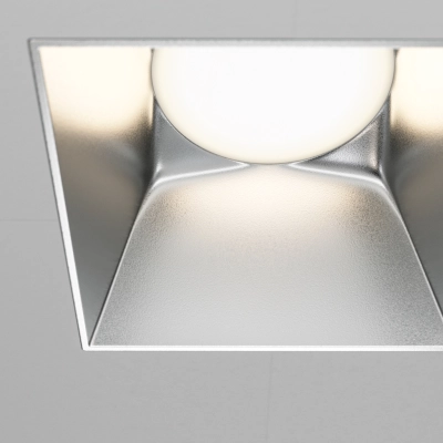 Share lampa sufitowa 1xGU10 srebrna matowa DL051-01-GU10-SQ-WS