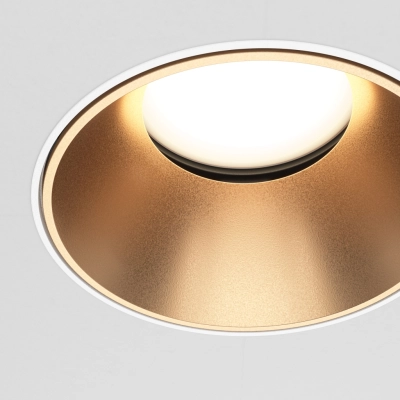 Share lampa sufitowa 1xGU10 biała, złota matowa DL051-U-2WMG