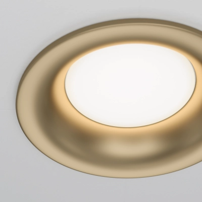 Slim lampa sufitowa 1xGU10 złota matowa DL027-2-01-MG