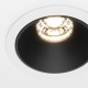 Alfa LED lampa sufitowa LED 10W 450lm 3000K biała, czarna DL043-01-10W3K-RD-WB