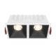 Alfa LED lampa sufitowa LED 20W 900lm 3000K biała, czarna DL043-02-10W3K-D-SQ-WB Maytoni