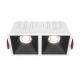 Alfa LED lampa sufitowa LED 20W 1000lm 4000K biała, czarna DL043-02-10W4K-D-SQ-WB Maytoni