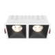 Alfa LED lampa sufitowa LED 30W 2100lm 3000K biała, czarna DL043-02-15W3K-D-SQ-WB Maytoni