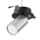 FOCUS S lampa sufitowa 1xGU10 czarna, srebrna matowa C048CL-U-1BS