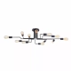 Gilbert lampa sufitowa 12xE27 czarna T532CL-12B