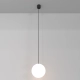 Luna lampa wisząca LED 5W 310lm 3000K czarna, biała P039PL-5W3K-20-B Maytoni