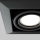 Metal Modern lampa sufitowa 1xGU10 czarna DL008-2-01-B