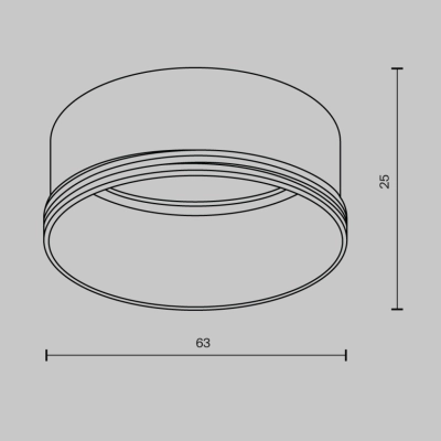Focus LED  pierścień ozdobny M RingM-12-W