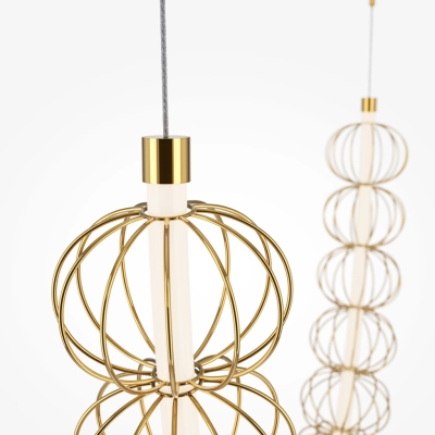Golden Cage lampa wisząca LED 107W 6110lm 3000K MOD216PL-L55G3K