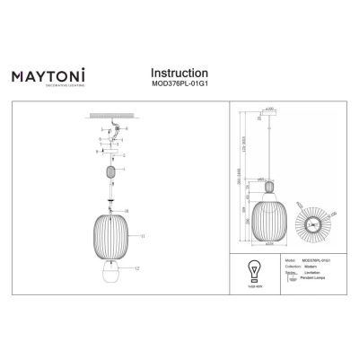 Levitation lampa wisząca 1xG9 MOD376PL-01G1