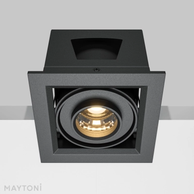 Metal Modern lampa wbudowana LED 10W 650lm 3000K DL093-01-10W3K-B