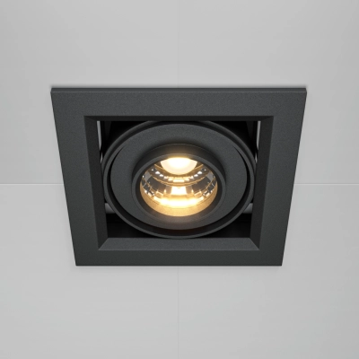 Metal Modern lampa wbudowana LED 10W 650lm 3000K DL093-01-10W3K-B