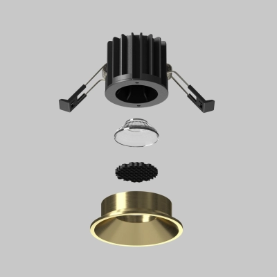 Round lampa wbudowana LED 7W 460lm 3000K DL058-7W3K-BS