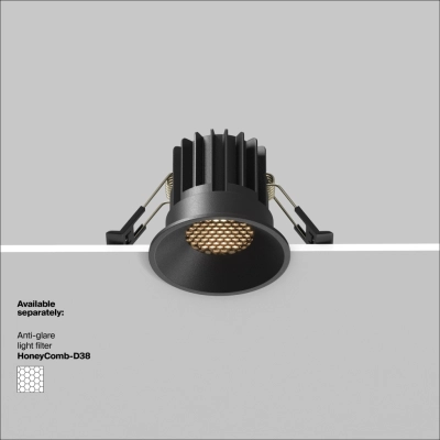 Round lampa wbudowana LED 7W 490lm 3000K DL058-7W3K-B