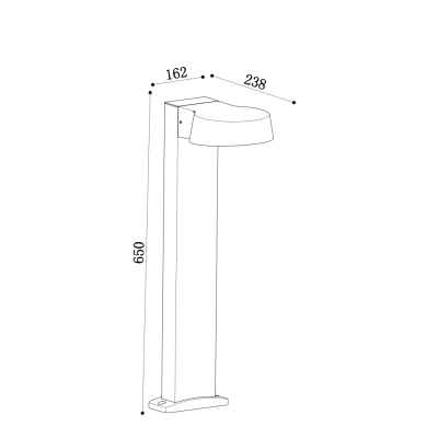 Share lampa stojąca IP54 LED 12W 1100lm 3000K O443FL-L12GF3K
