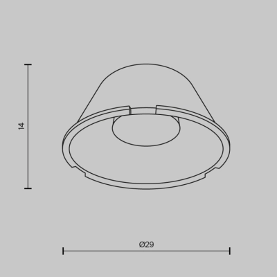 Wise Soczewka 29mm 24° LED LensD29-24