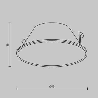 Wise dekoracyjna ramka odblaskowa LED Ring057-7-MG