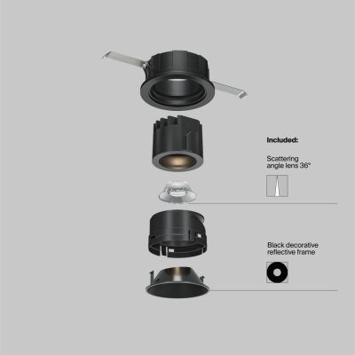 Wise lampa wbudowana LED 7W 390lm 3000K DL057-7W3K-B