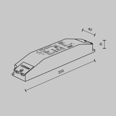 Zasilacz 60W 24V do szynoprzewodu magnetycznego Flarity 60-220-240-24-G2