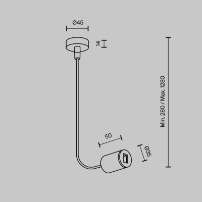 Zasilanie boczne do systemu magnetycznego Flarity TRA154C-SB1-BS