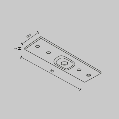 Łącznik prosty do szynoprzewodu magnetycznego Exility TRA034C-21W