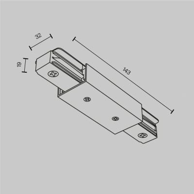 Łącznik prosty do szynoprzewodu 1-fazowego Unity TRA001CB-11B