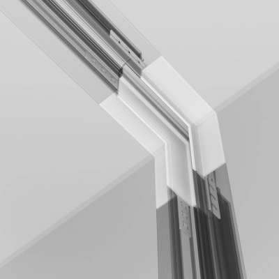 Łącznik L wewnętrzny do szynoprzewodu magnetycznego wpuszczanego Exility TRA034ICL-42.12W