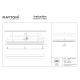 Albatre kinkiet LED 18W 300lm 3000K MOD366WL-L18BS3K