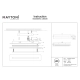 Albatre kinkiet LED 8W 150lm 3000K MOD366WL-L9BS3K