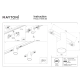 Alfa lampa do szynoprzewodu magnetycznego Flarity LED 7W 370lm 3000K TR122-2-7W3K-BS