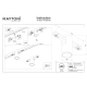 Alfa lampa do szynoprzewodu magnetycznego Flarity LED 7W 370lm 2700K-6000K TR122-4-7W-DS-BS