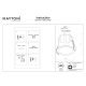 Alfa LED lampa wbudowana 10W 500lm 2700K DL043-01-10W2.7K-RD-W-DE