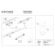 Alfa S lampa do szynoprzewodu magnetycznego Flarity LED 7W 330lm 3000K TR132-2-7W3K-B