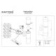 Amas kinkiet IP54 2xE27 O432WL-02GF