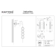 Amulet kinkiet LED 16W 800lm 3000K MOD555WL-L11G3K