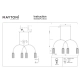Antic lampa wisząca 4xE14 MOD302PL-04CG