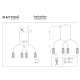 Antic lampa wisząca 4xE14 MOD302PL-04W