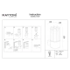 Barrel kinkiet IP54 1xE27 O453WL-01GF