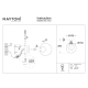 Basic form kinkiet 1xG9 MOD521WL-01G1