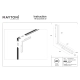 Basis Angle lampa do szynoprzewodu magnetycznego Flarity LED 24W 1680lm 3000K TR102-24W3K-W