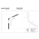 Basis Angle lampa do szynoprzewodu magnetycznego Flarity LED 24W 1770lm 4000K TR102-24W4K-W