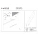 Basis lampa do szynoprzewodu magnetycznego Exility LED 12W 800lm 2700K-6000K TR030-4-12WTW-DD-B